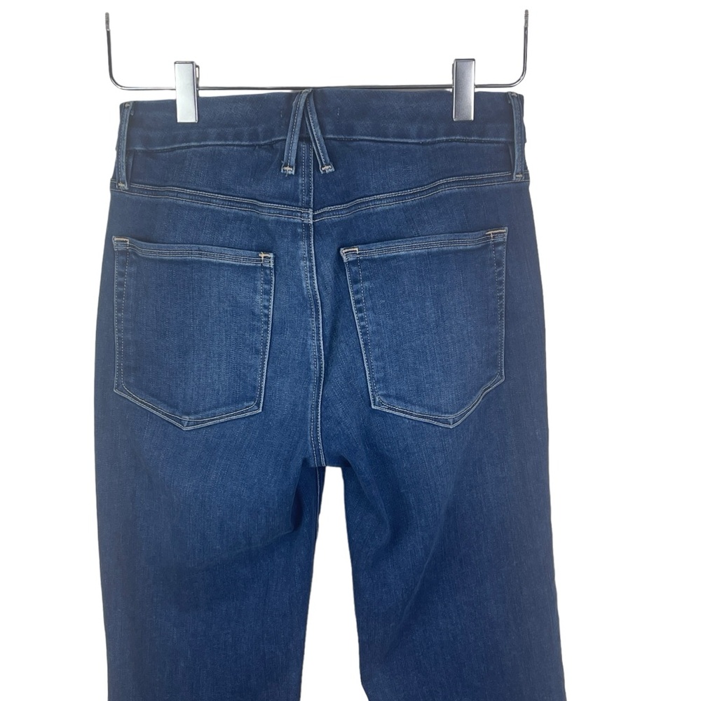 Good American Good Straight Leg Style GPS367T Blue 383 Stretch Mid Rise Size 2 - Picture 8 of 14